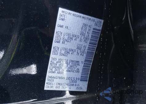 2024 Nissan Titan Xd Sv 4X4 from USA, damaged, VIN 1N6AA1FB6RN101539